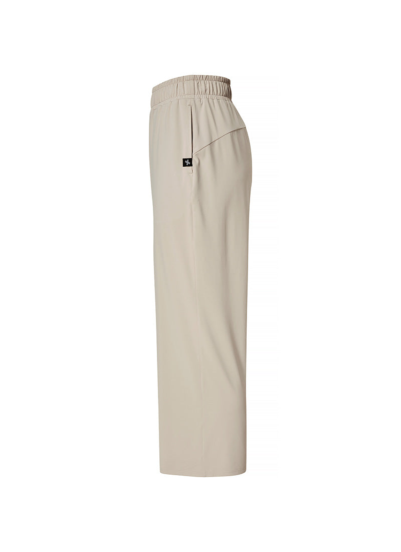 Medium Feather Cooling Wide Pants - Mist Beige