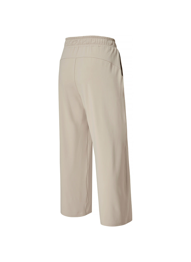 Medium Feather Cooling Wide Pants - Mist Beige