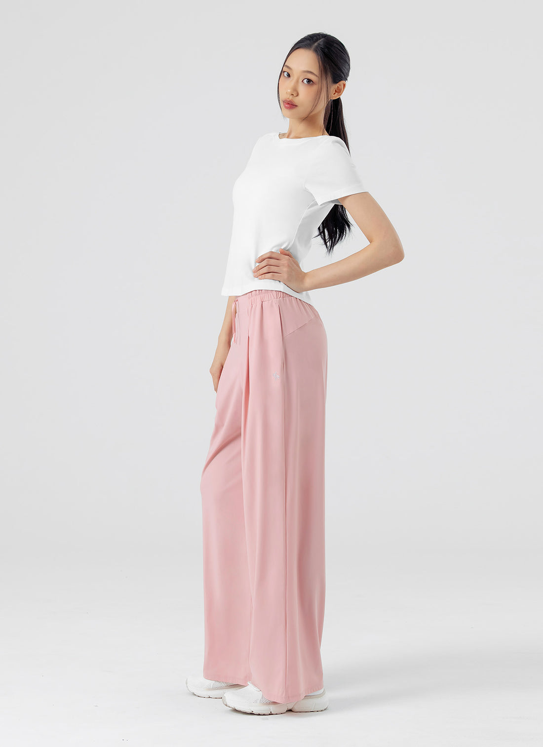 Cooling Tricot Urban Wide Pants - Dusty Berry
