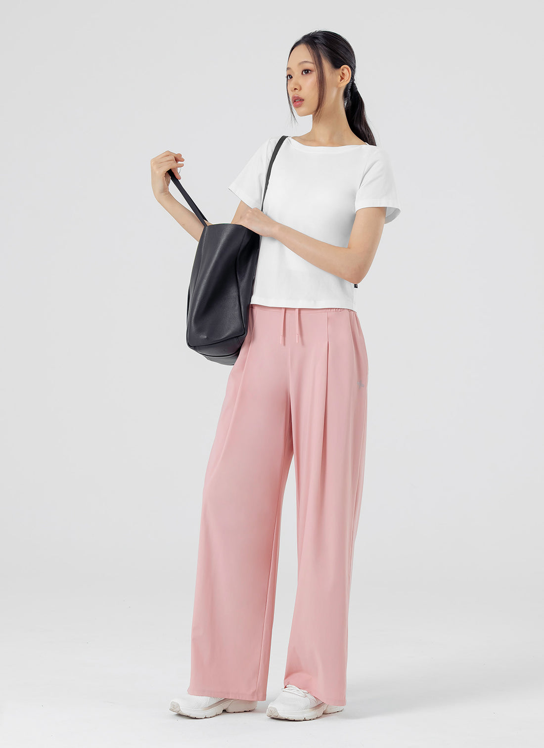 Cooling Tricot Urban Wide Pants - Dusty Berry