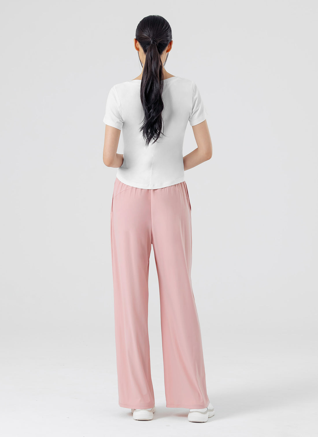 Cooling Tricot Urban Wide Pants - Dusty Berry