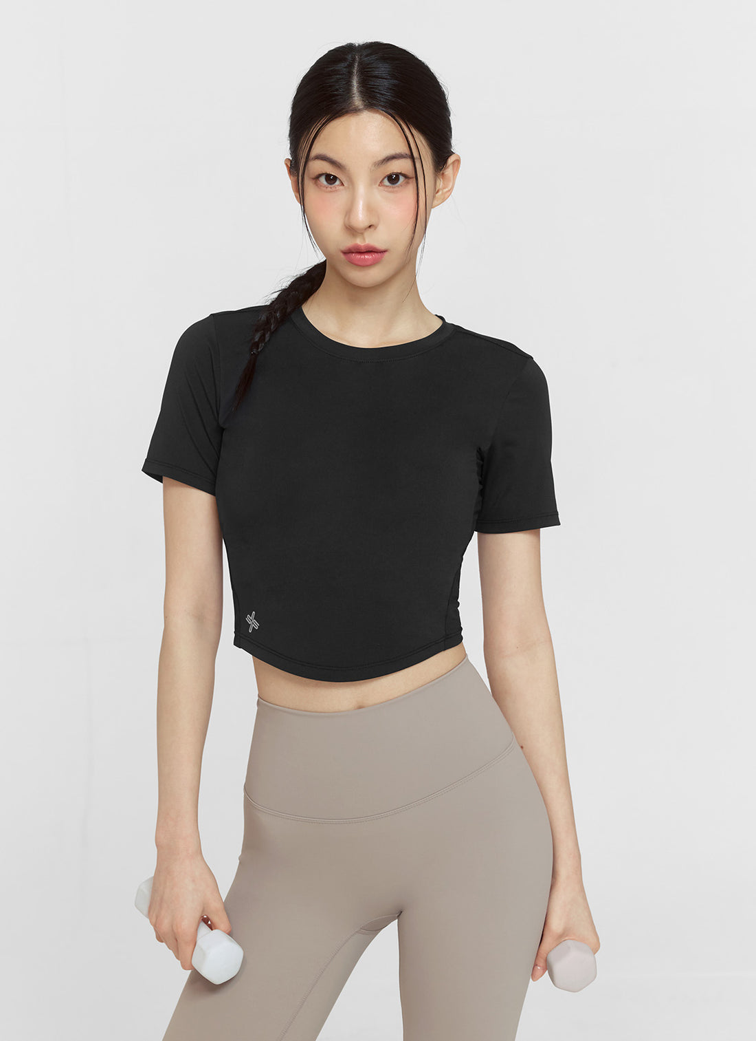 Ice Scent Crop Short Sleeve - Black