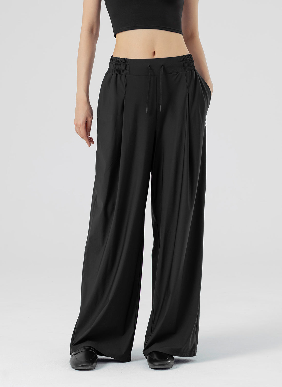 Cooling Tricot Urban Wide Pants - Black