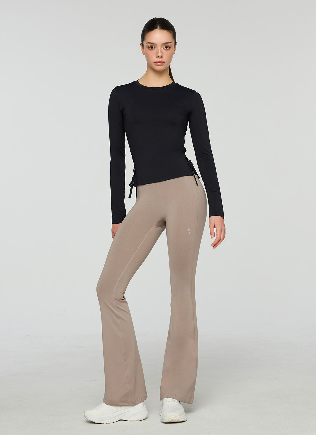 Cooling Side Ribbon Long Sleeve - Black