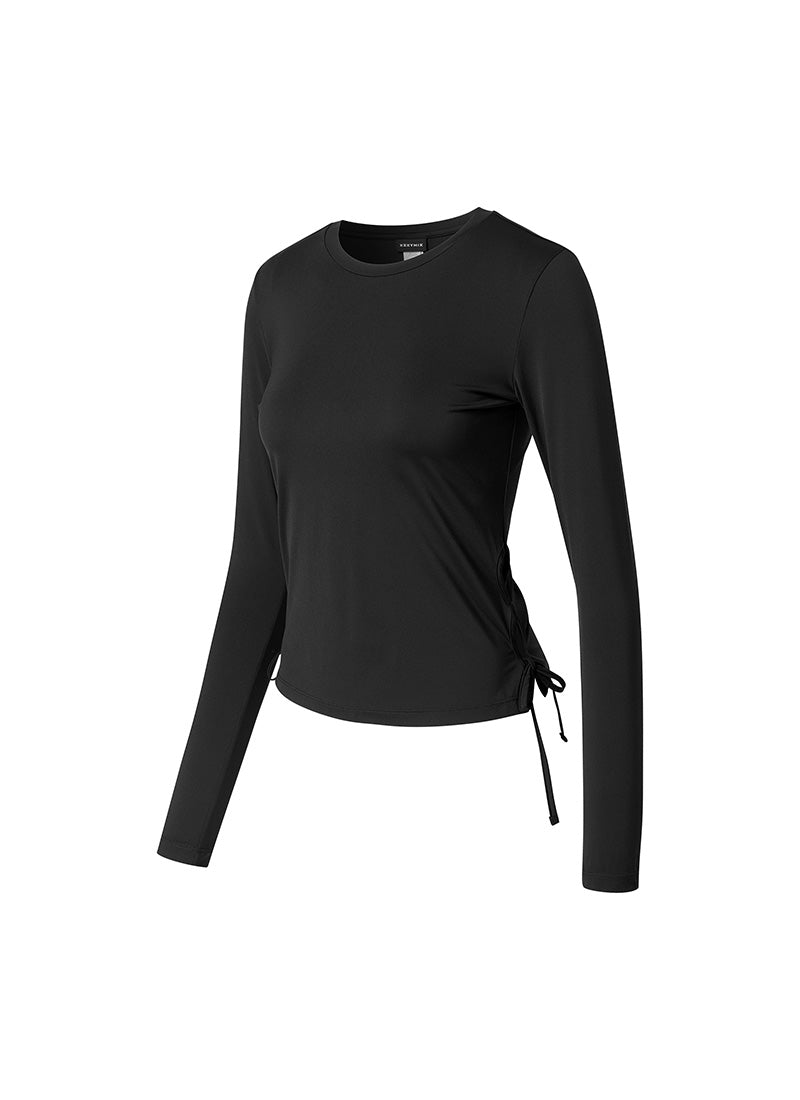 Cooling Side Ribbon Long Sleeve - Black