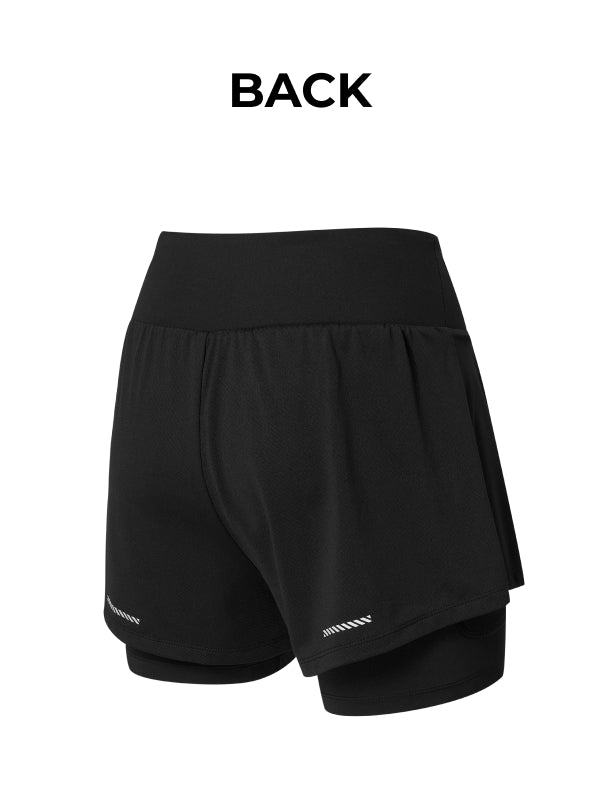 RX Mesh Lightrun 2-in-1 Shorts - Black
