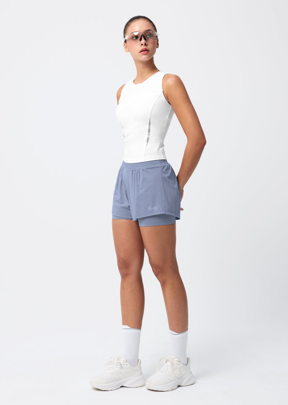 RX Mesh Lightrun 2-in-1 Shorts - Frost Blue