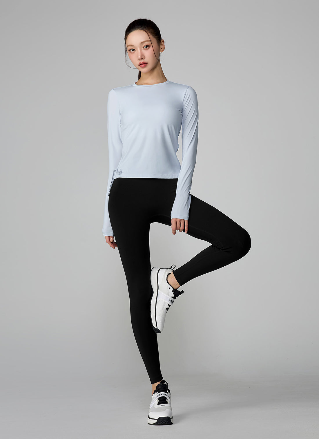 Cooling Side Ribbon Long Sleeve - Blue Scent