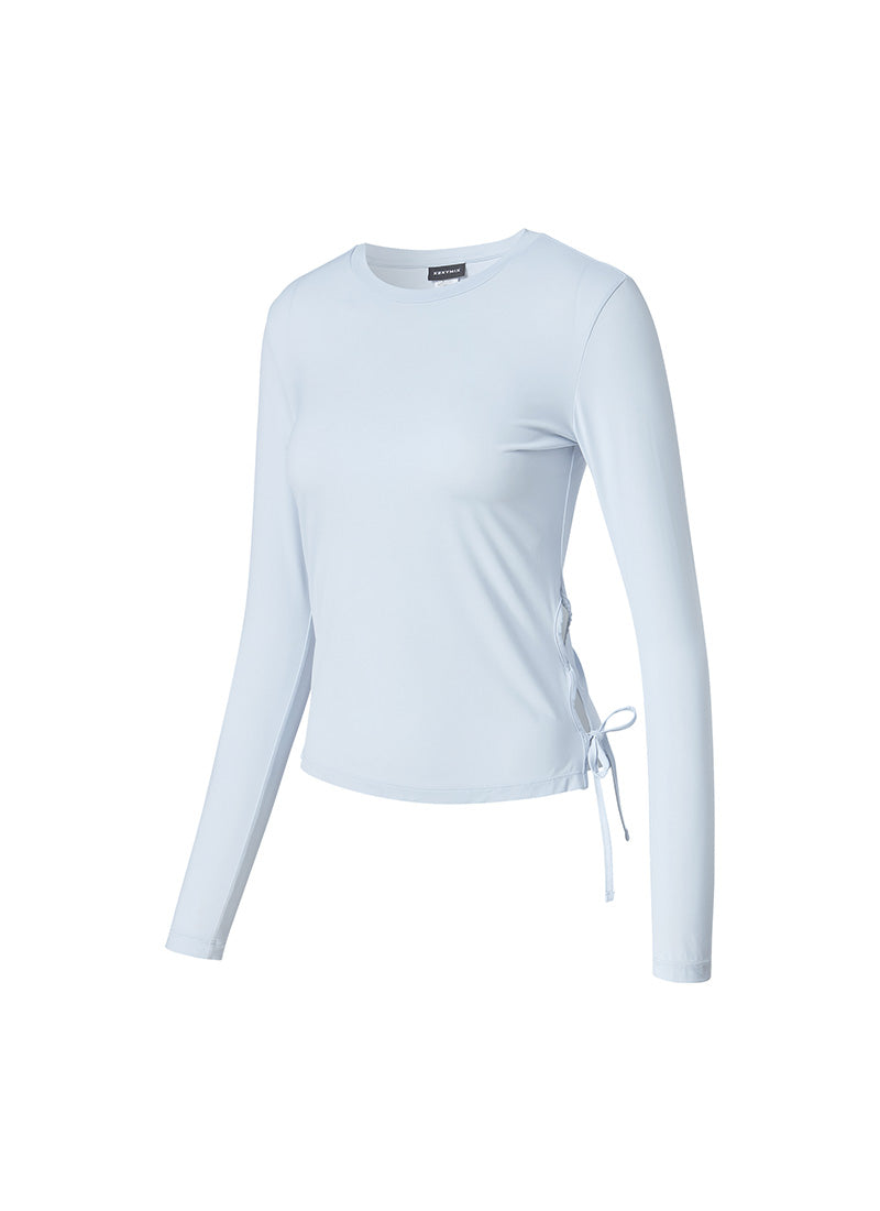 Cooling Side Ribbon Long Sleeve - Blue Scent