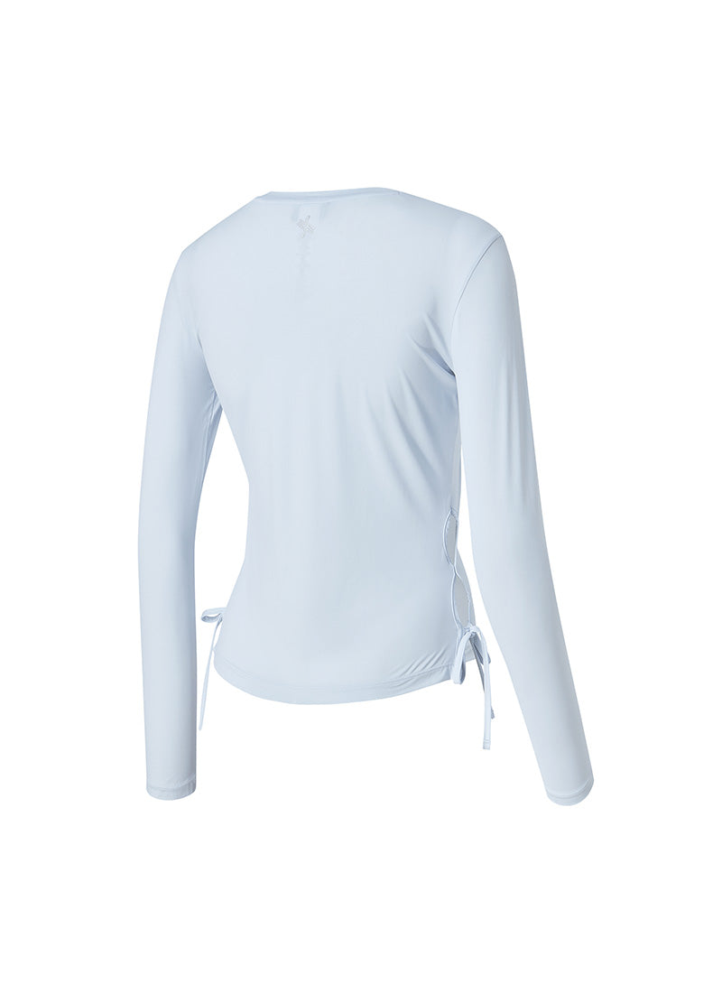 Cooling Side Ribbon Long Sleeve - Blue Scent