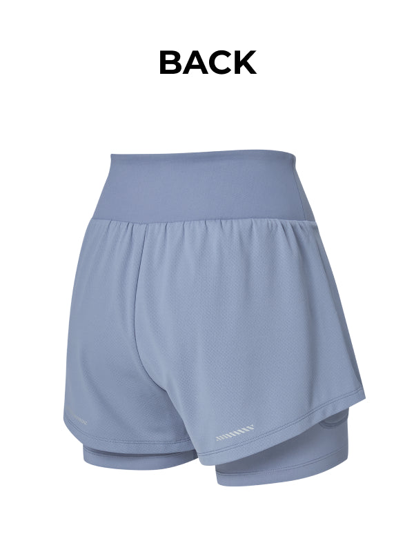 RX Mesh Lightrun 2-in-1 Shorts - Frost Blue