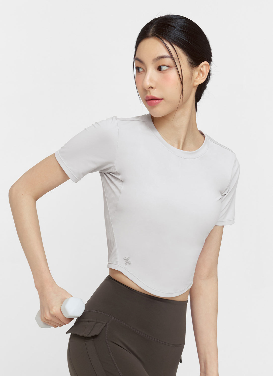 Ice Scent Crop Short Sleeve - Dreamy Cloud