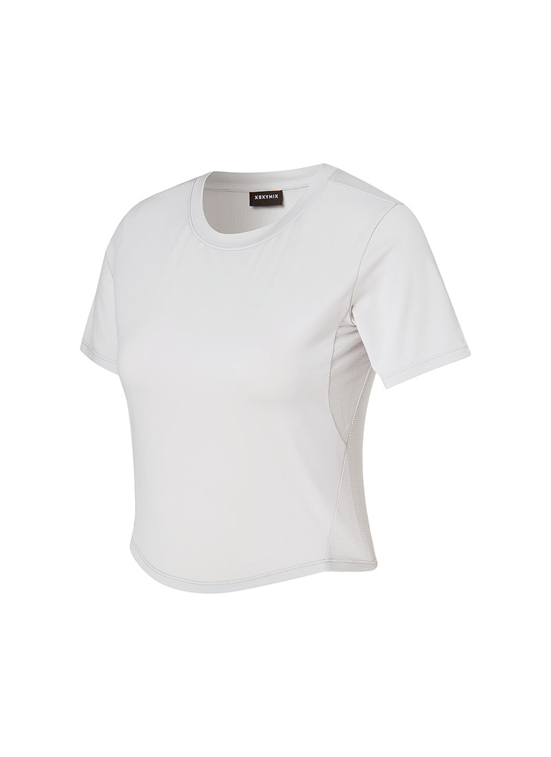 Ice Scent Crop Short Sleeve - Dreamy Cloud