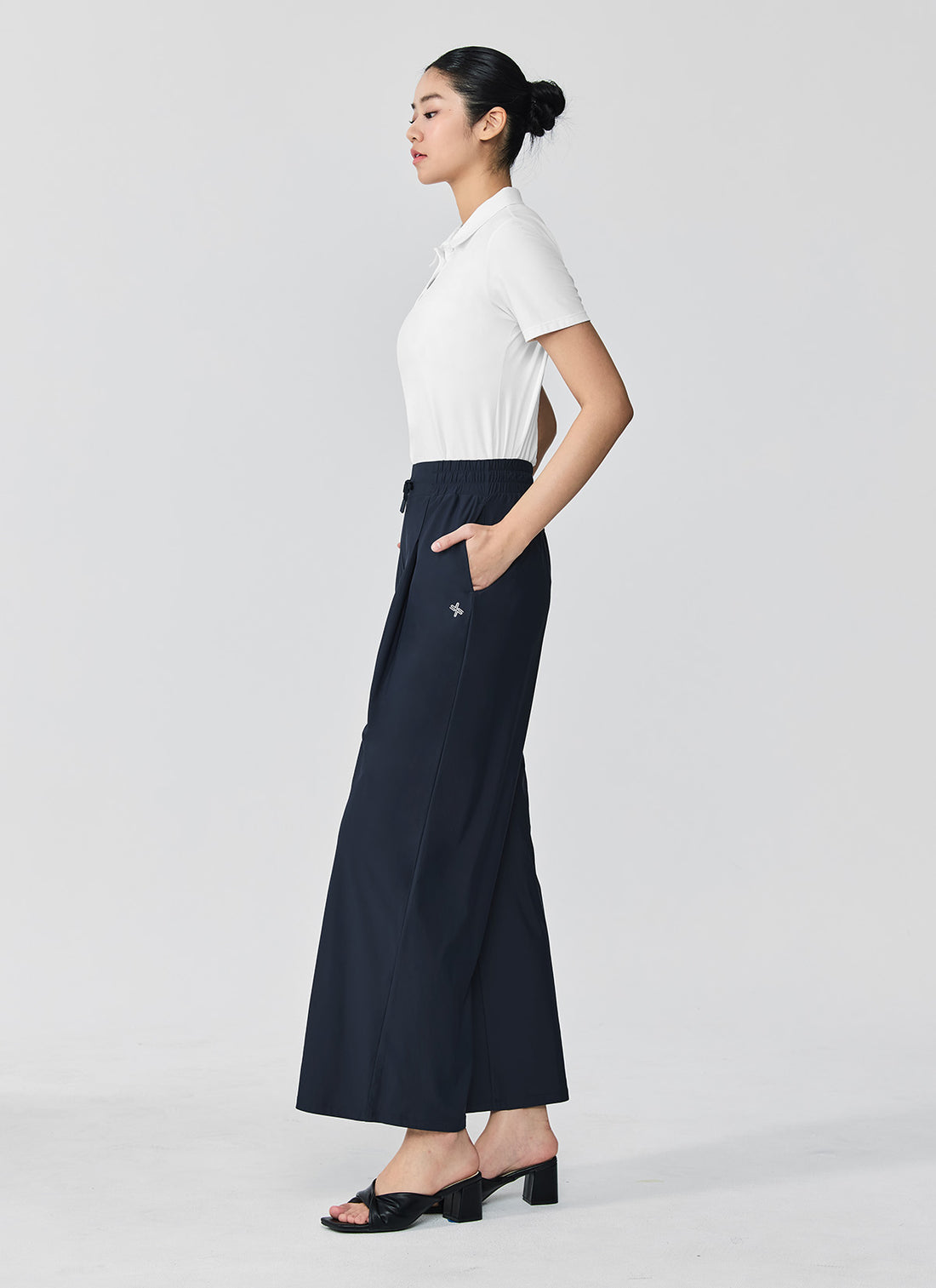 Cooling Tricot Urban Wide Pants - Griffin Navy