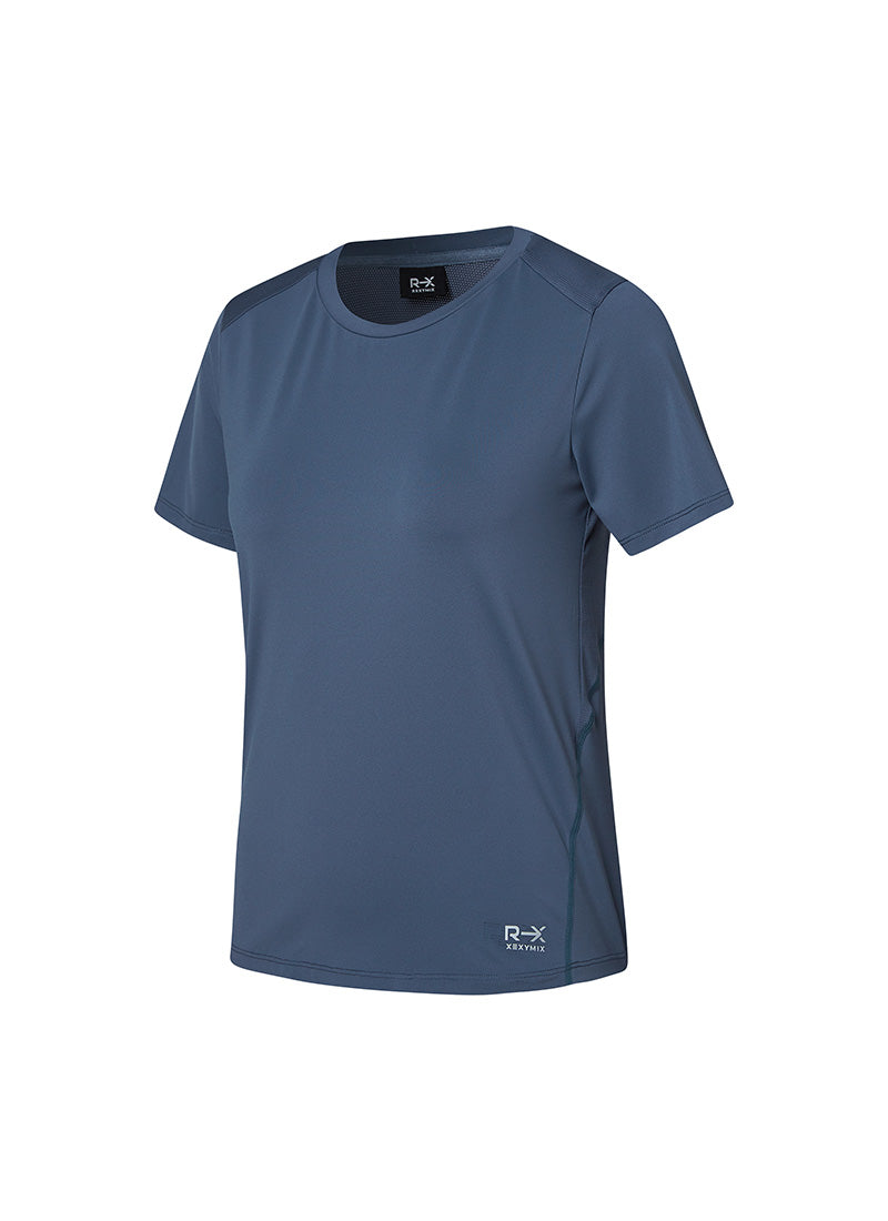 RX Mesh Mix Standard Fit Short Sleeve - Steel Deep Blue