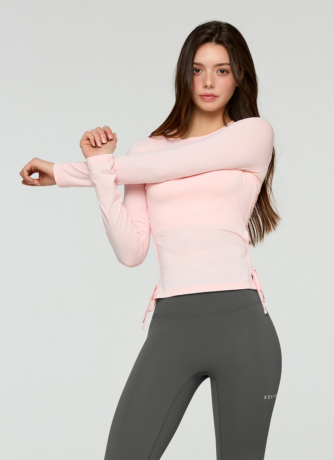 Cooling Side Ribbon Long Sleeve - Vivi Pink