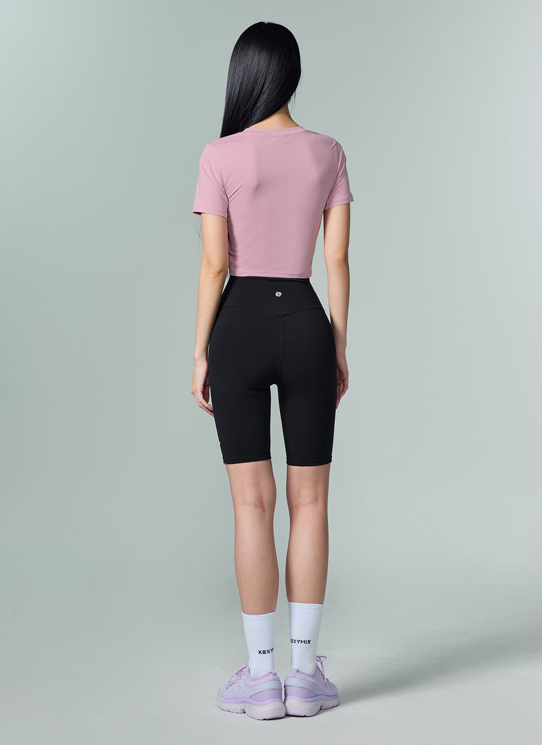 Ice Scent Crop Short Sleeve - Sunwashed Rose