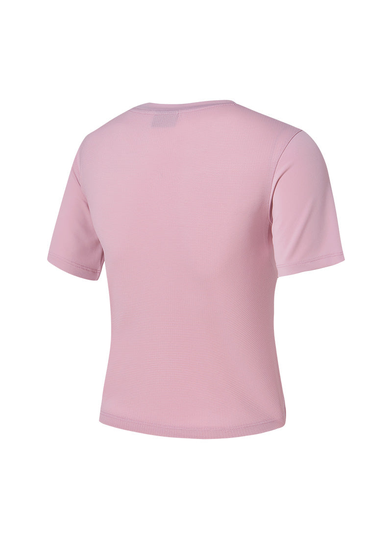 Ice Scent Crop Short Sleeve - Sunwashed Rose