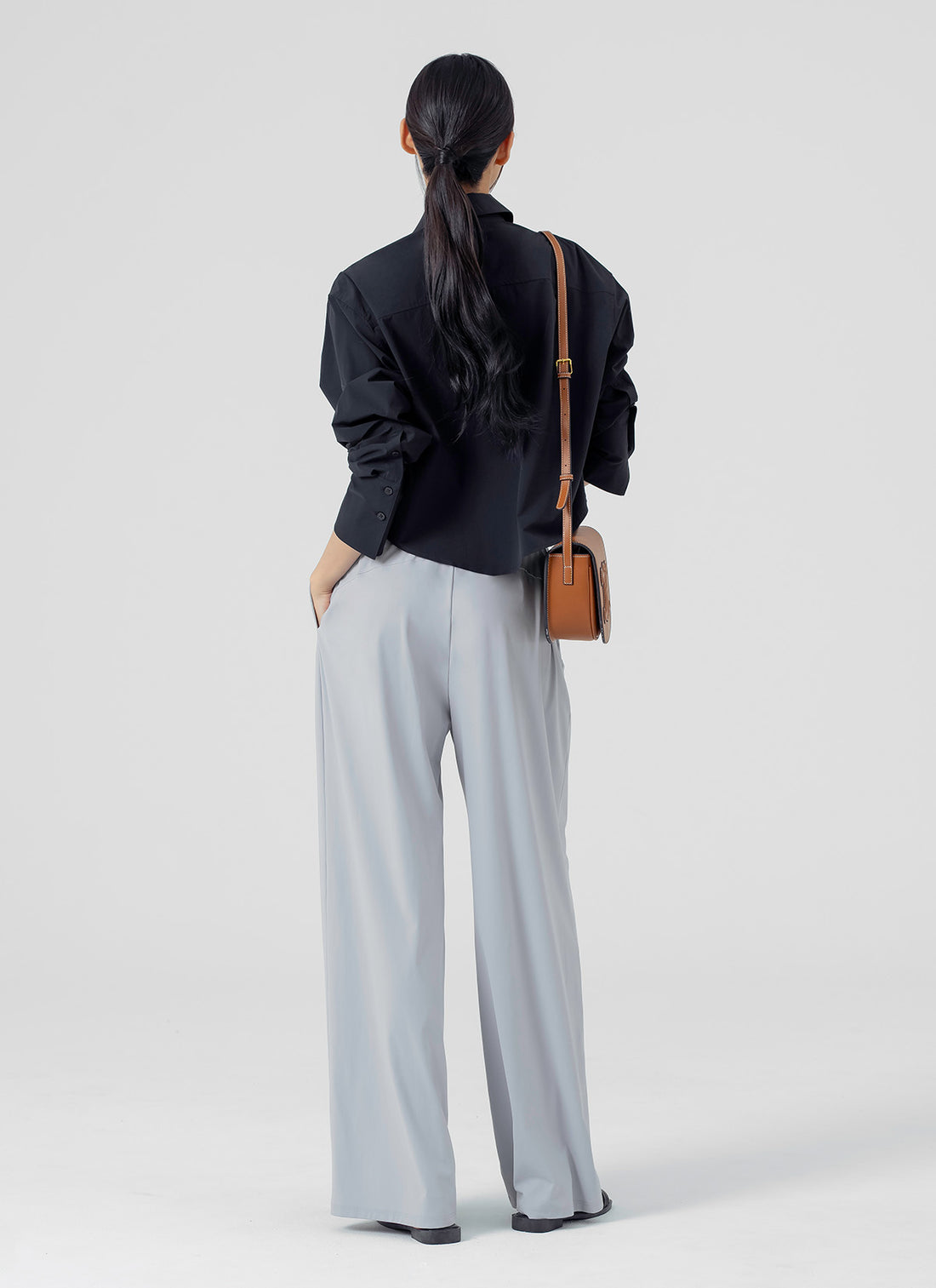 Cooling Tricot Urban Wide Pants - Gray Stone
