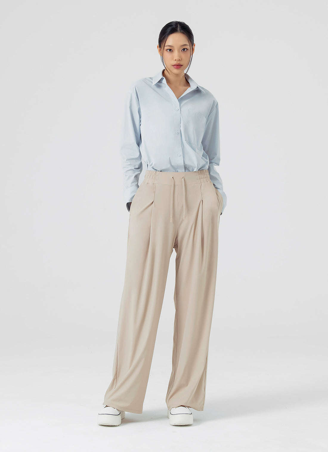 Cooling Tricot Urban Wide Pants - Smoke Woody