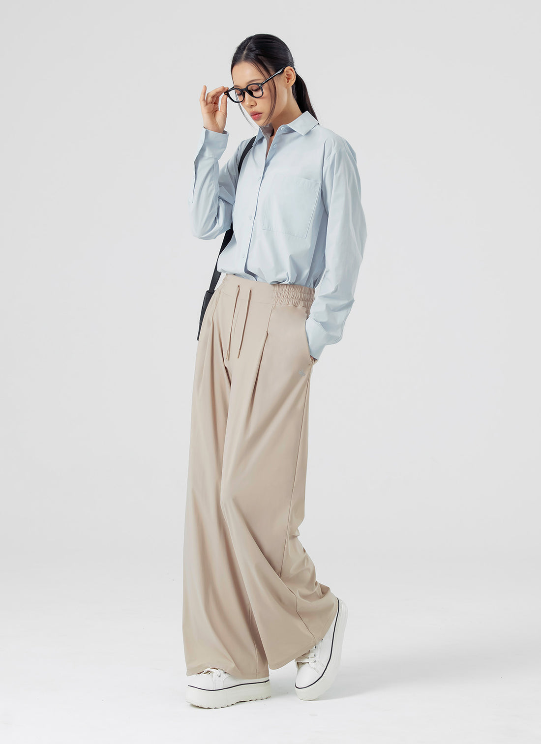 Cooling Tricot Urban Wide Pants - Smoke Woody