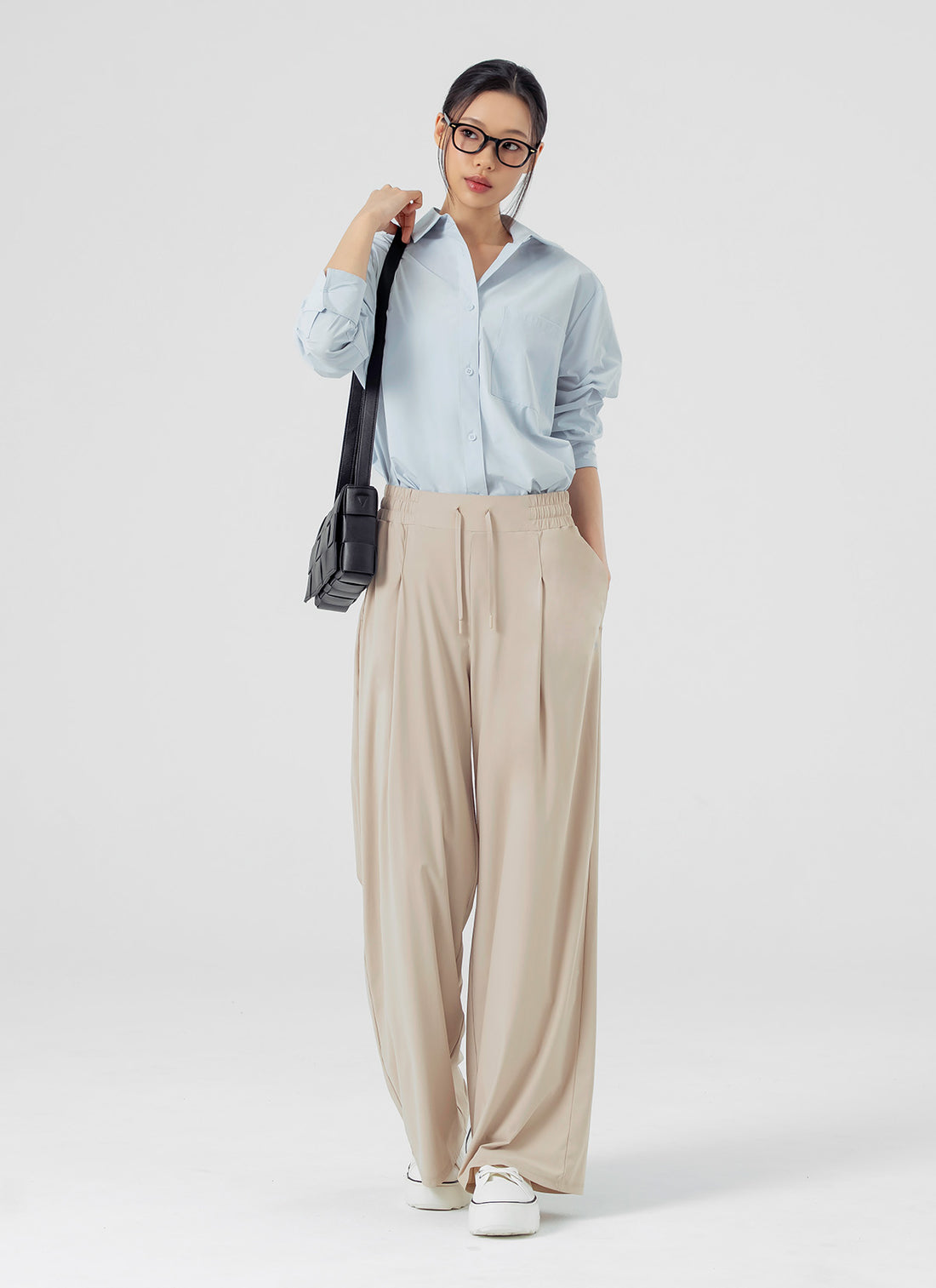 Cooling Tricot Urban Wide Pants - Smoke Woody