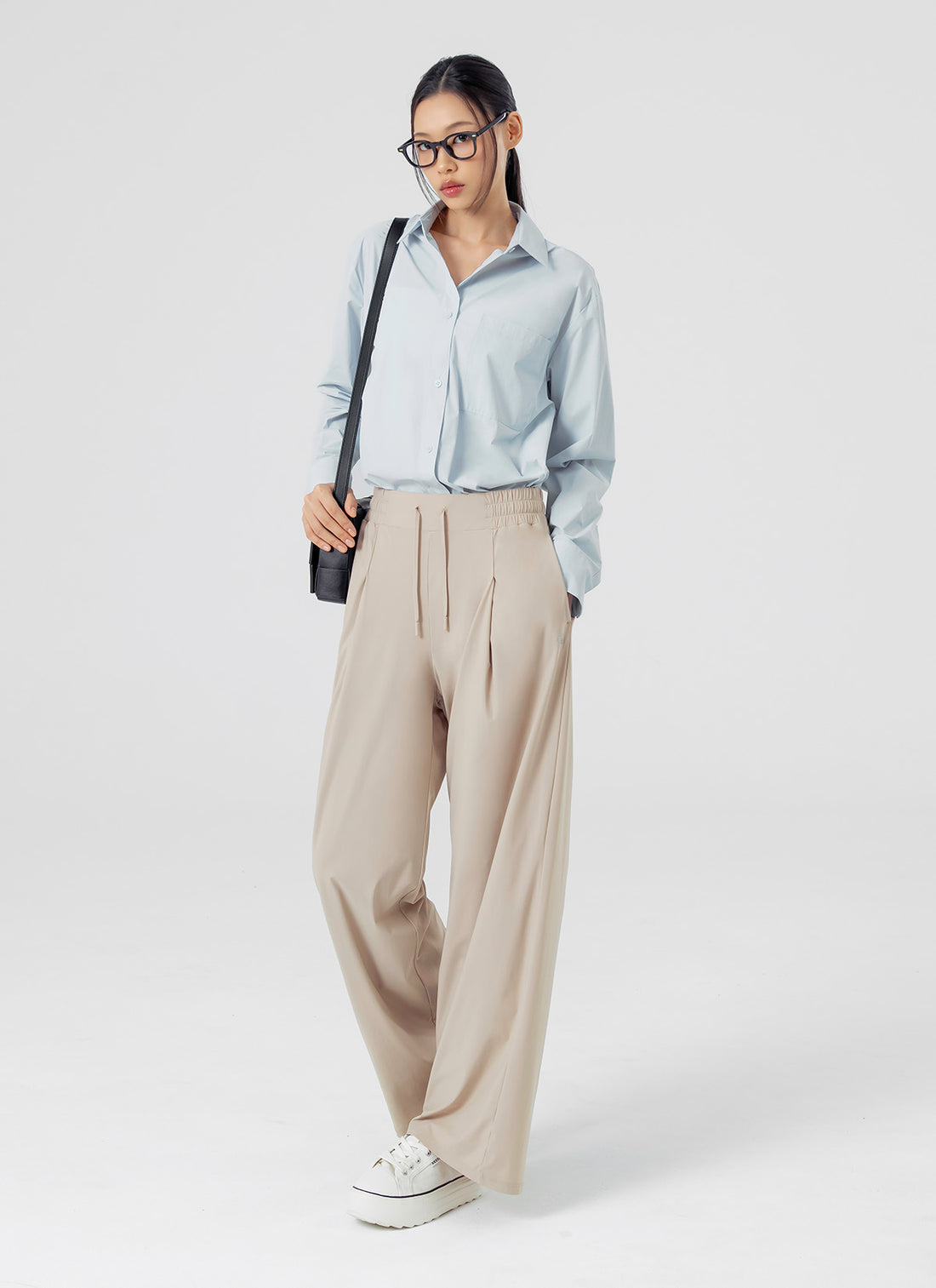 Cooling Tricot Urban Wide Pants - Smoke Woody