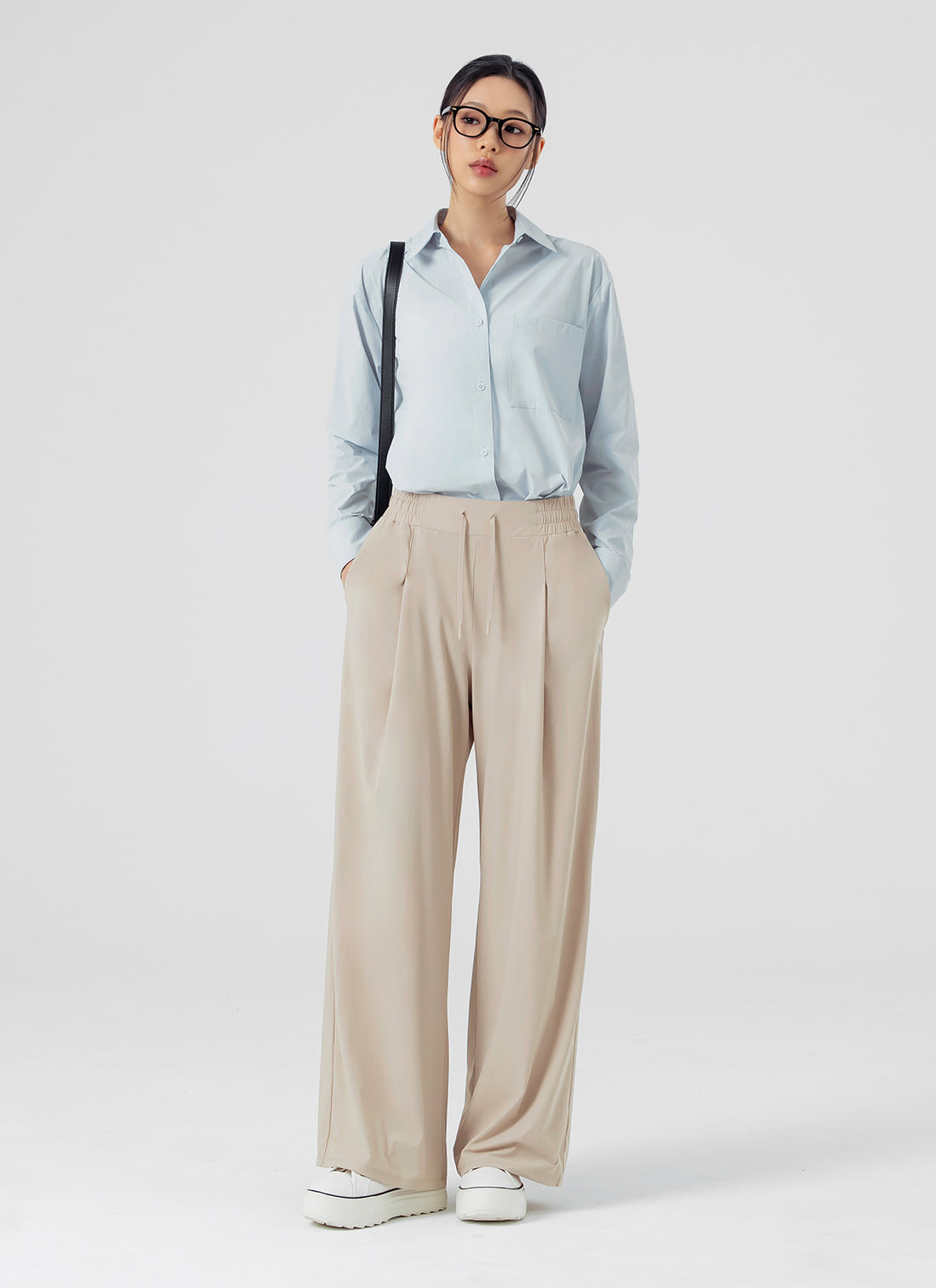 Cooling Tricot Urban Wide Pants - Smoke Woody