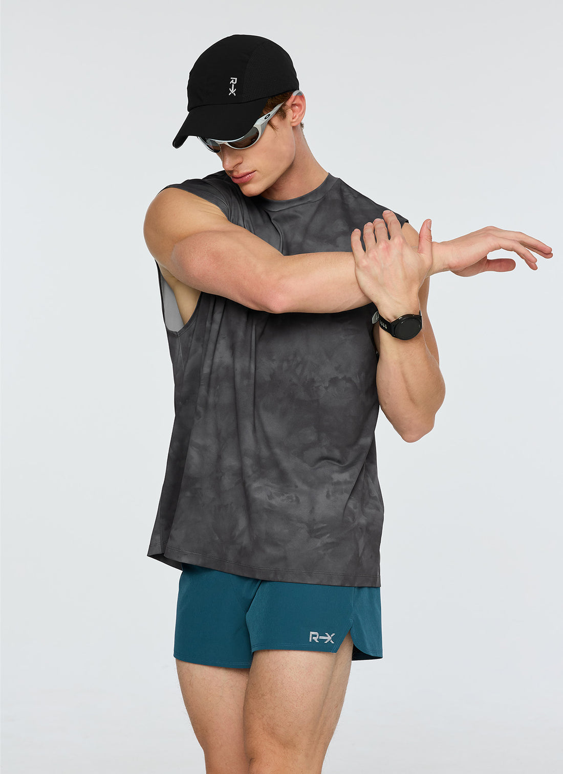 RX Men's Multi-Pocket Running Shorts - Moroccan Blue