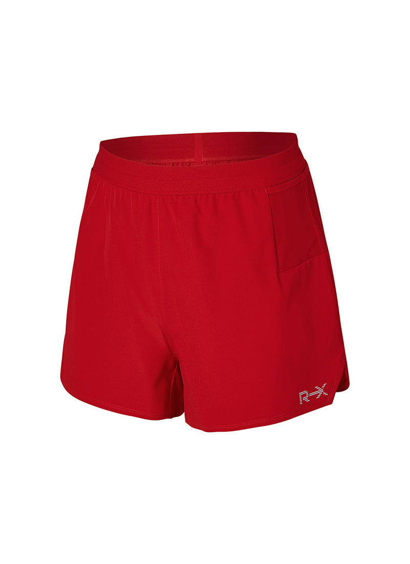 RX Men's Multi-Pocket Running Shorts - Fire Red