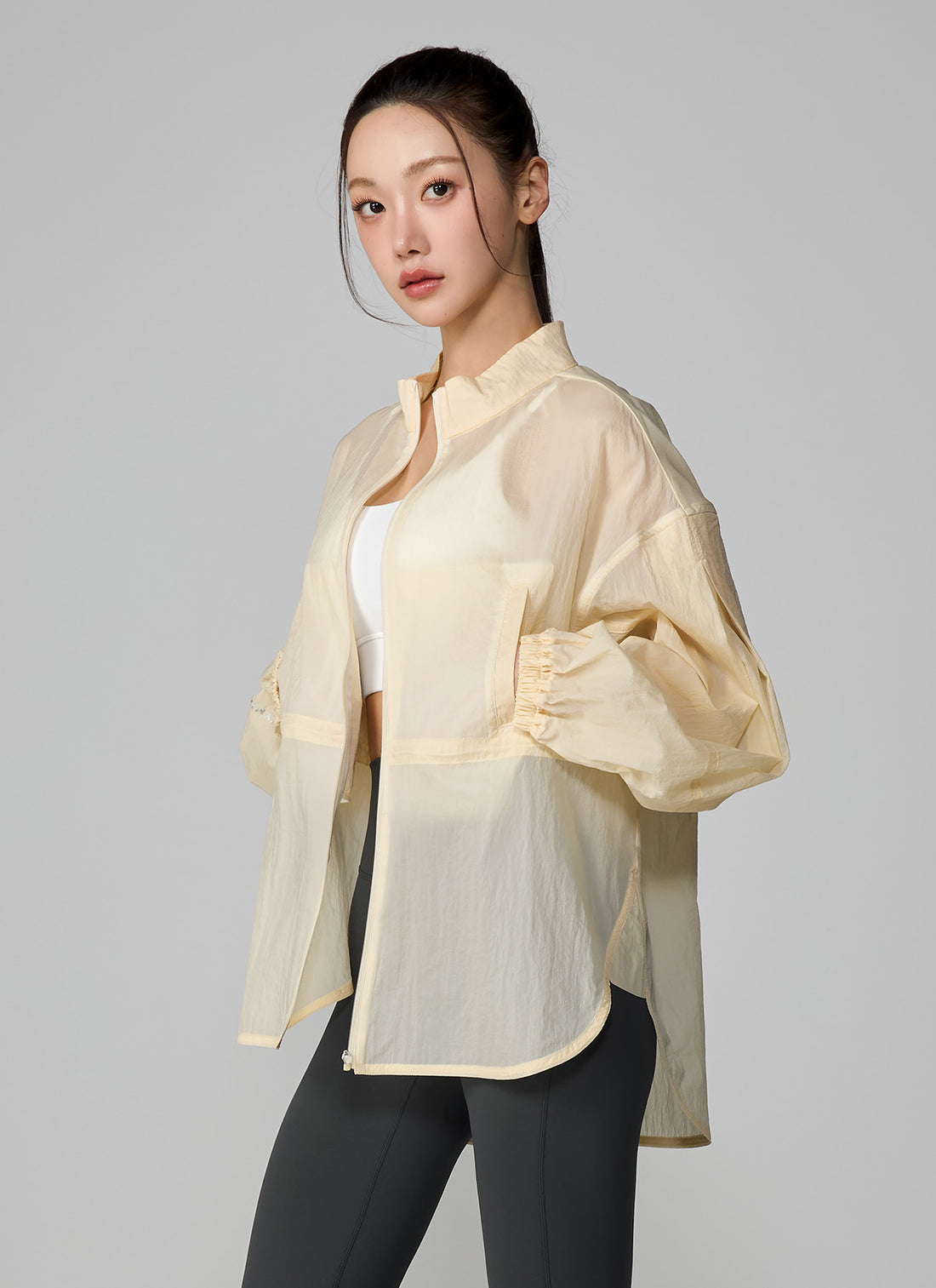 Light Ventilation Windbreaker - Vanilla Yellow