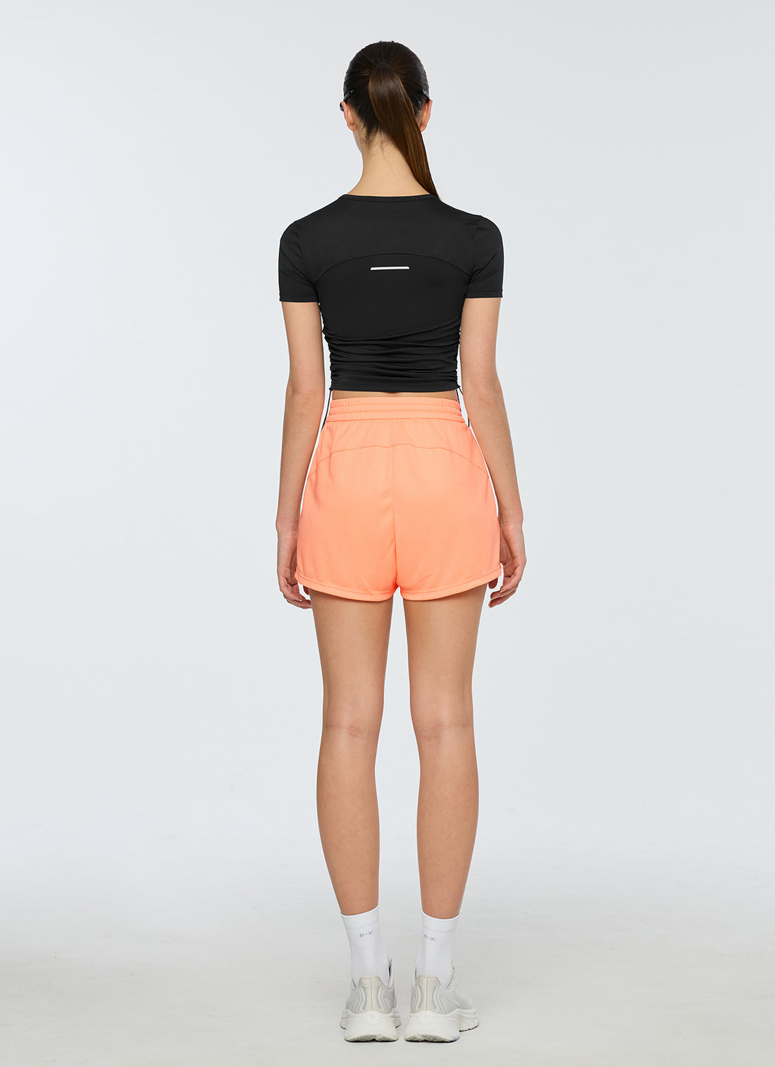 RX Side Shirring Short Top - Black