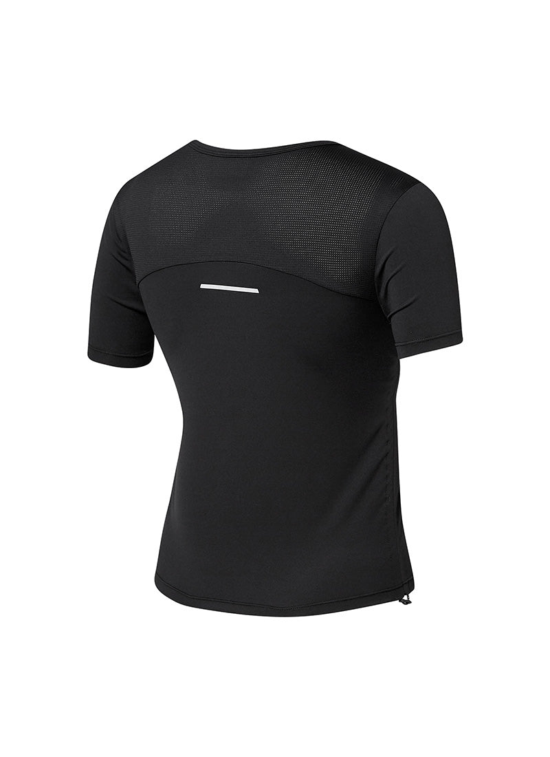 RX Side Shirring Short Top - Black