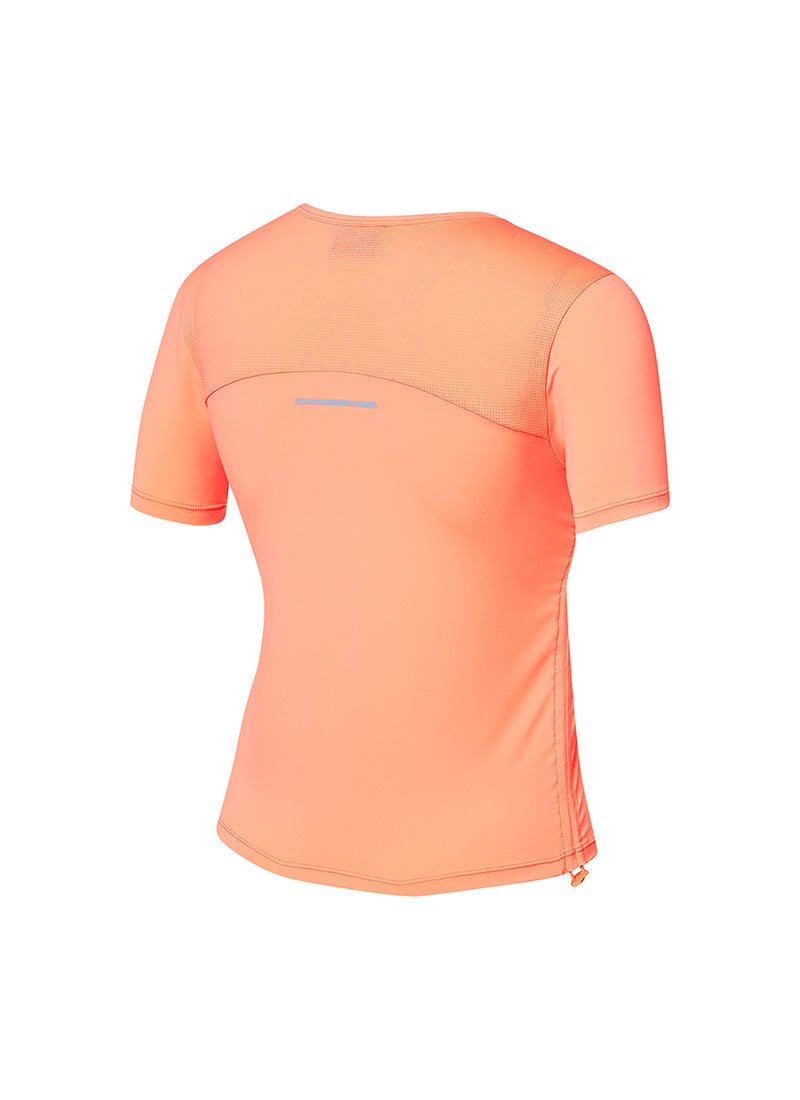 RX Side Shirring Short Top - Hibiscus Orange