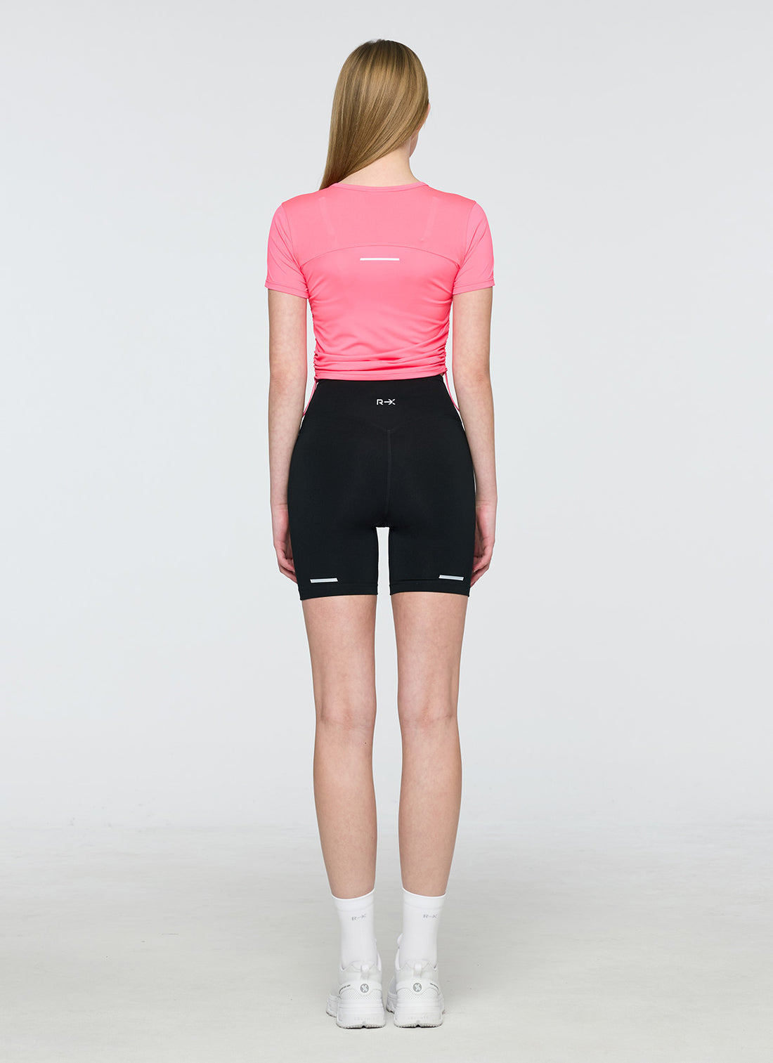 RX Side Shirring Short Top - Pop Pink