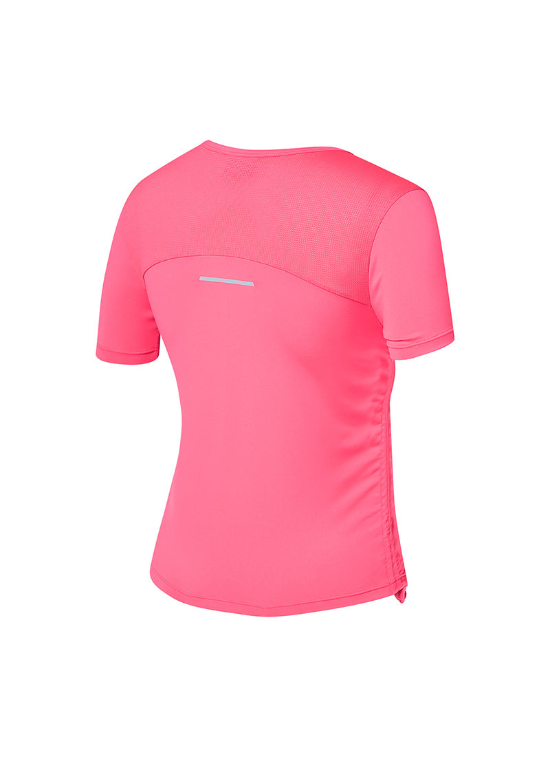 RX Side Shirring Short Top - Pop Pink