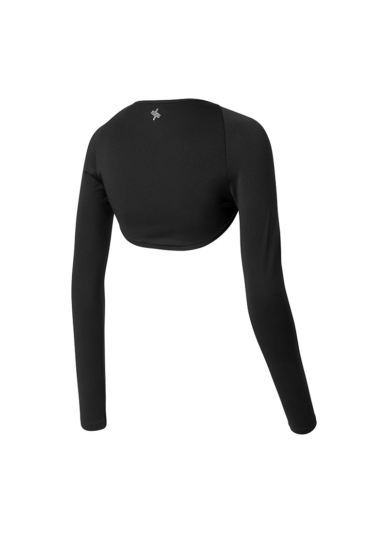 Ice Feather Cover-Up Bolero - Black