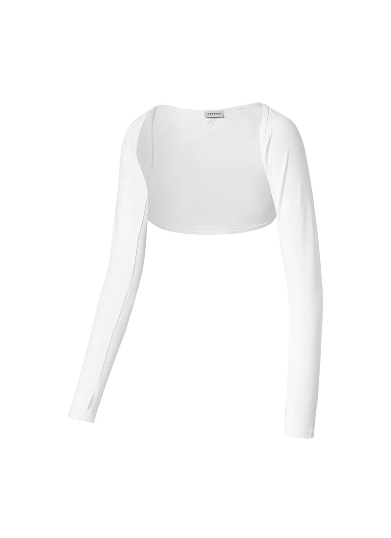 Ice Feather Cover-Up Bolero - Ivory