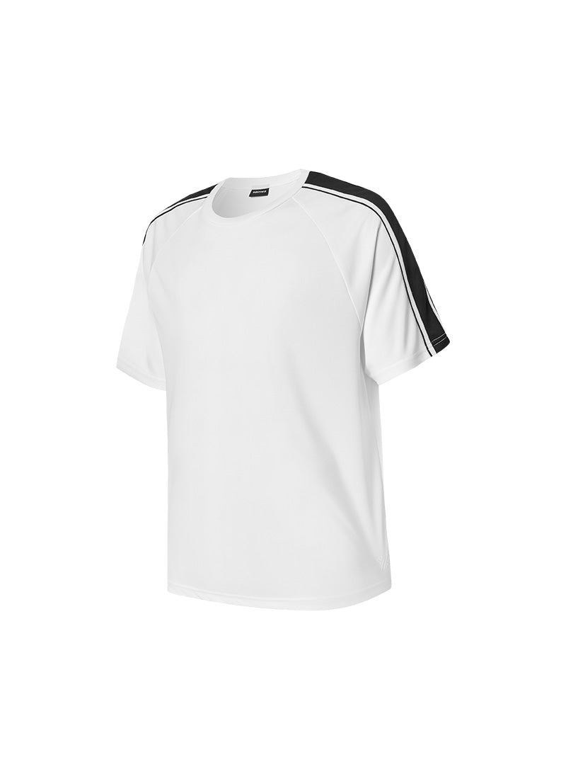 Cool Mesh Men's Color Combination Short Sleeve - White