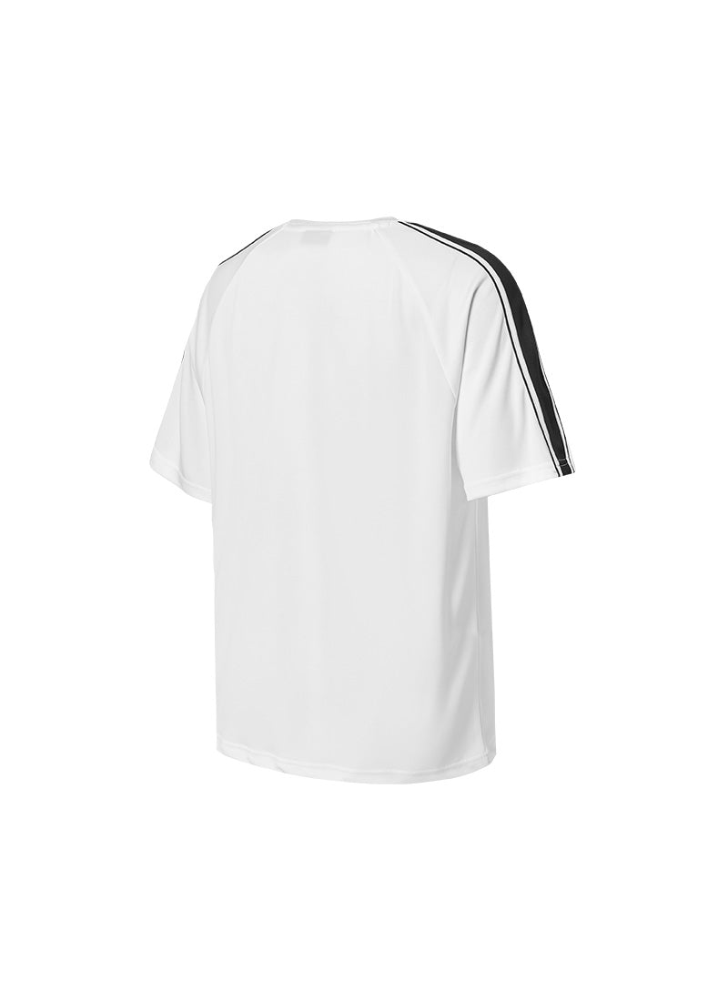 Cool Mesh Men's Color Combination Short Sleeve - White