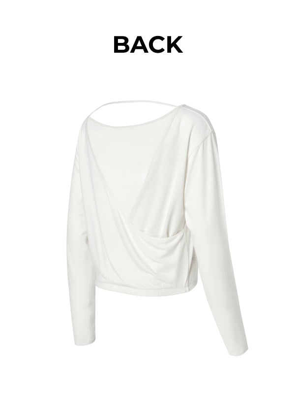 Fluid Cross-Back Long Sleeve - Personal Cream