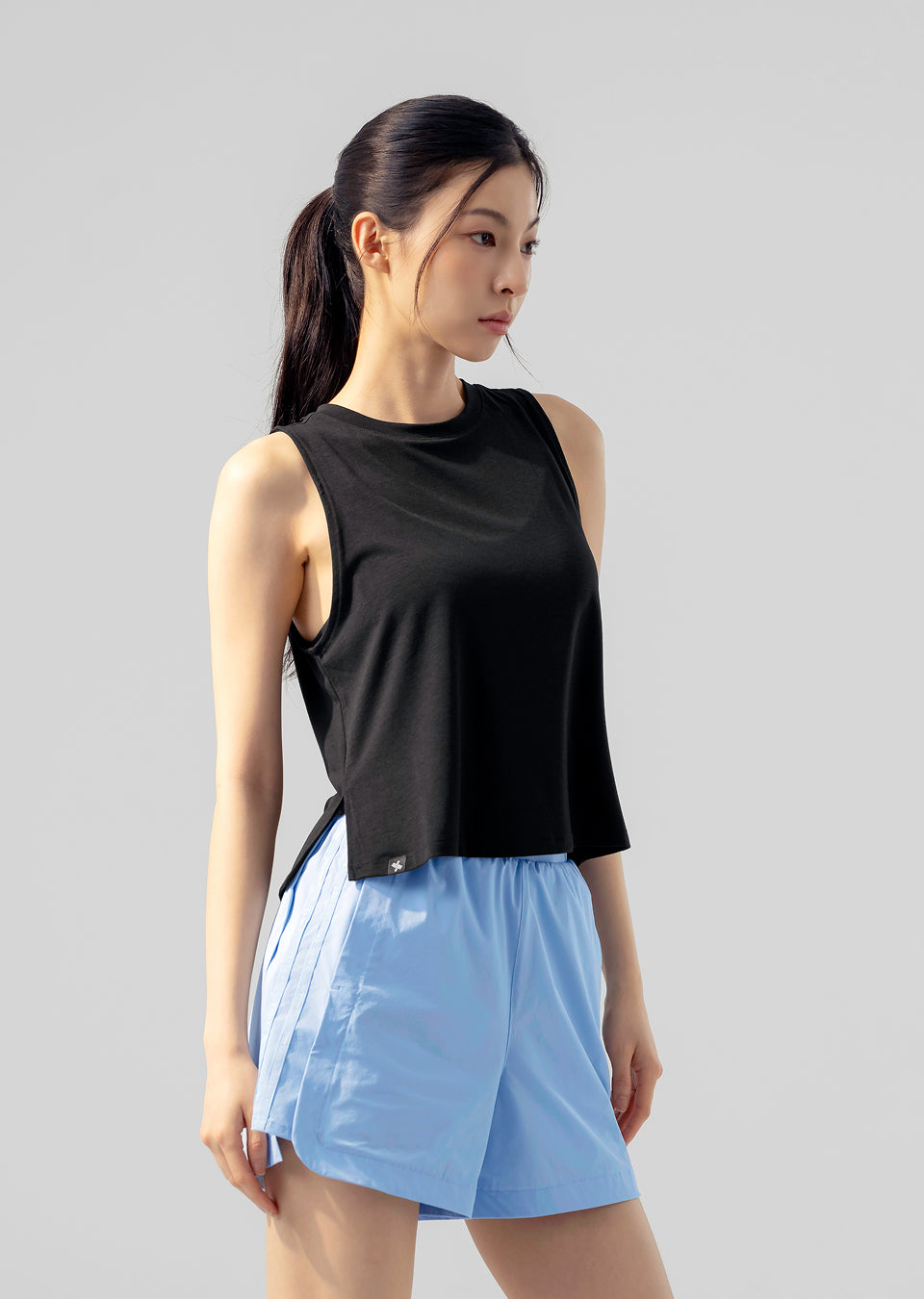 Soft Layered Sleeveless - Black