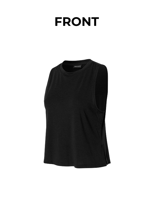 Soft Layered Sleeveless - Black