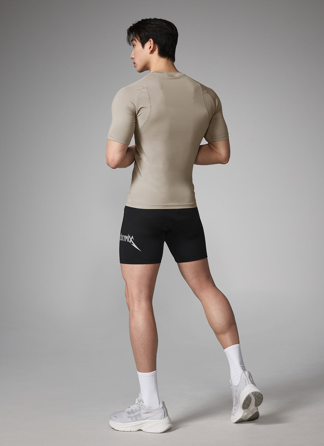 NX Men's Aero Muscle Fit Short Sleeve - Beige