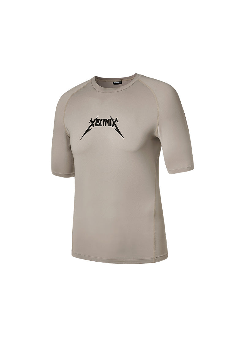 NX Men's Aero Muscle Fit Short Sleeve - Beige