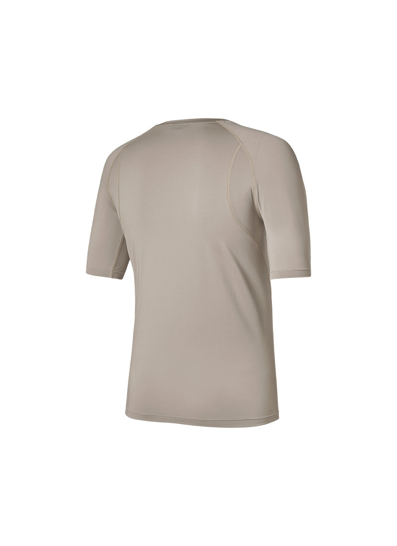 NX Men's Aero Muscle Fit Short Sleeve - Beige