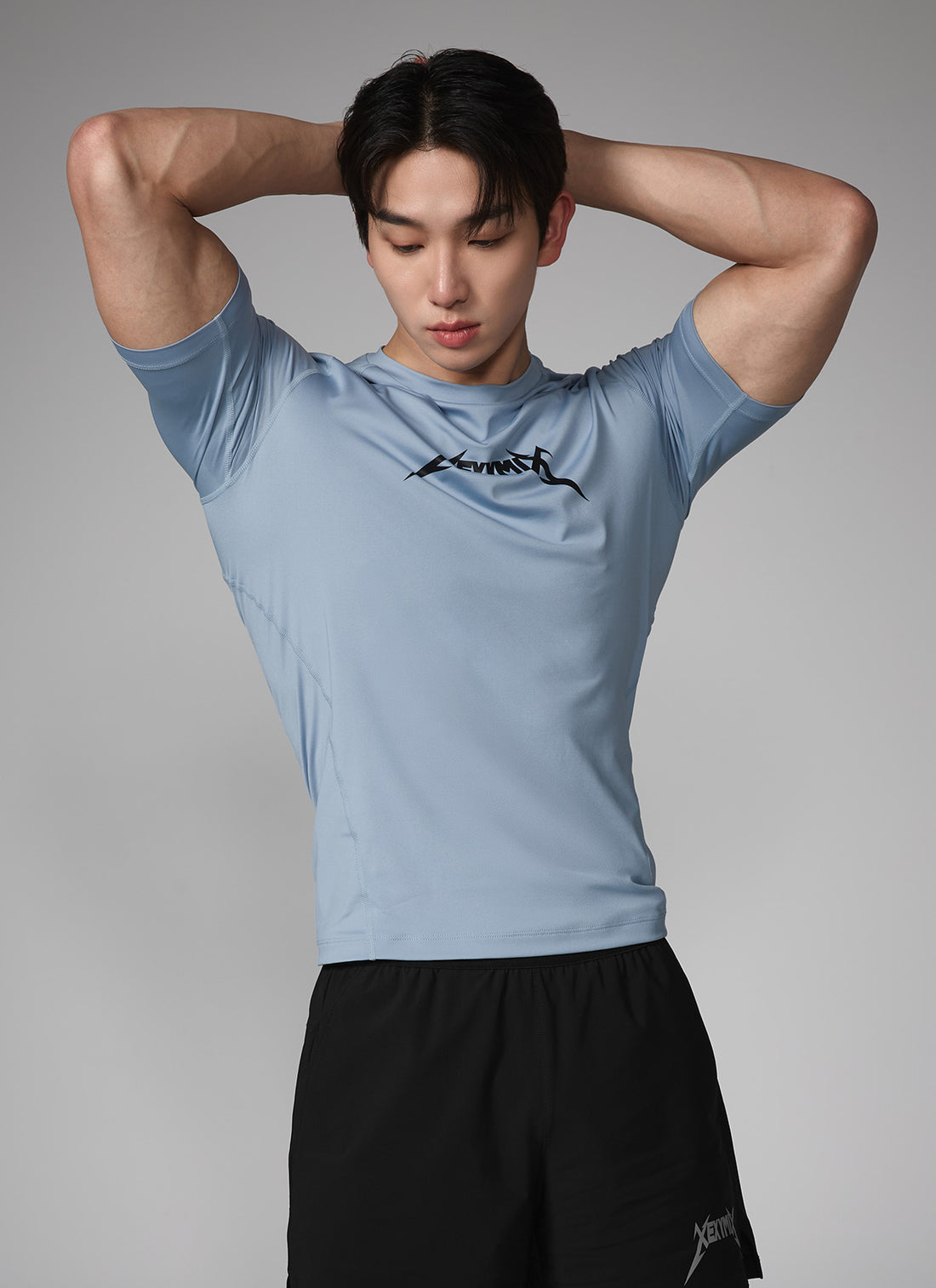 NX Men's Aero Muscle Fit Short Sleeve - Sky Blue