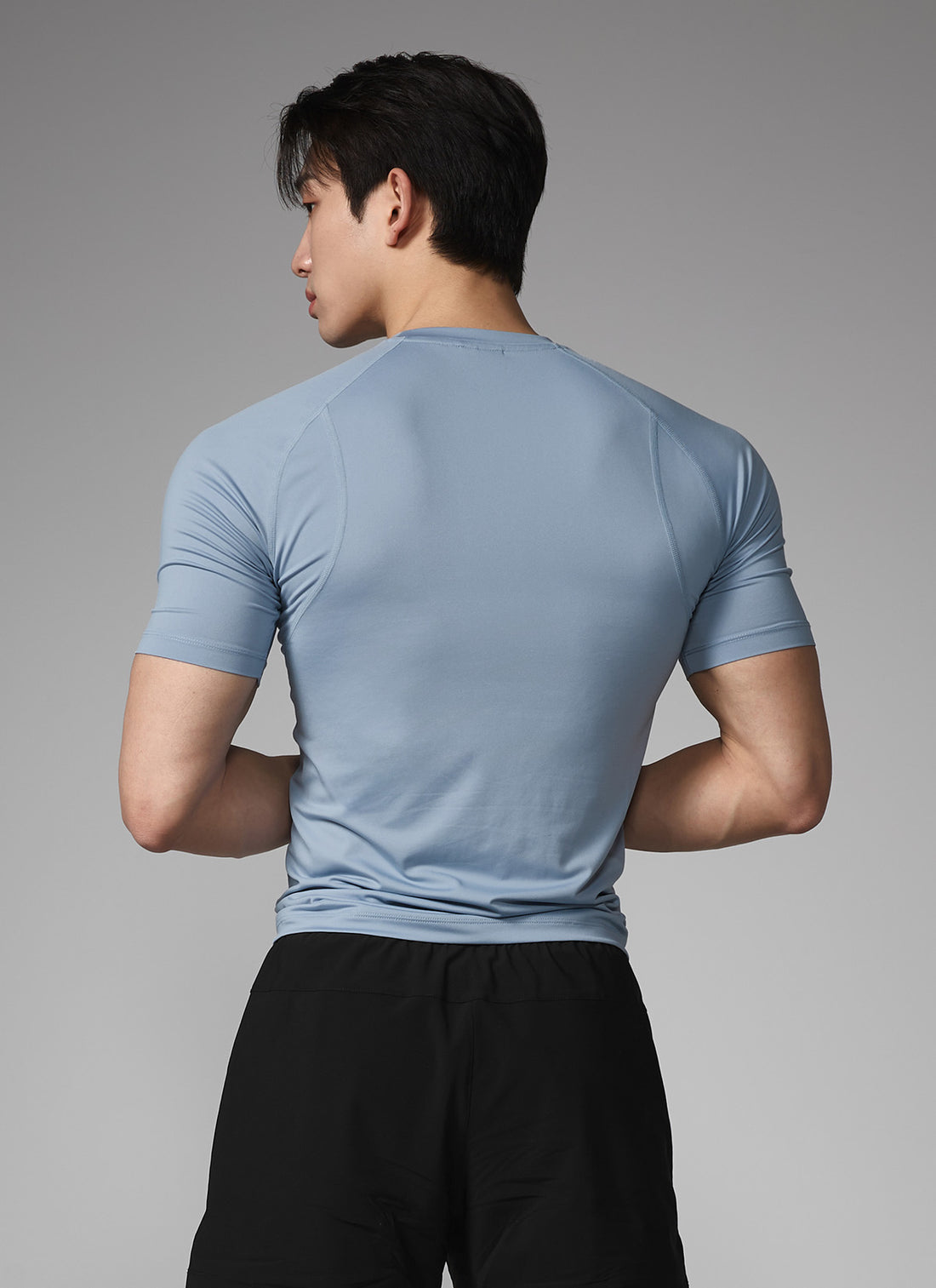 NX Men's Aero Muscle Fit Short Sleeve - Sky Blue