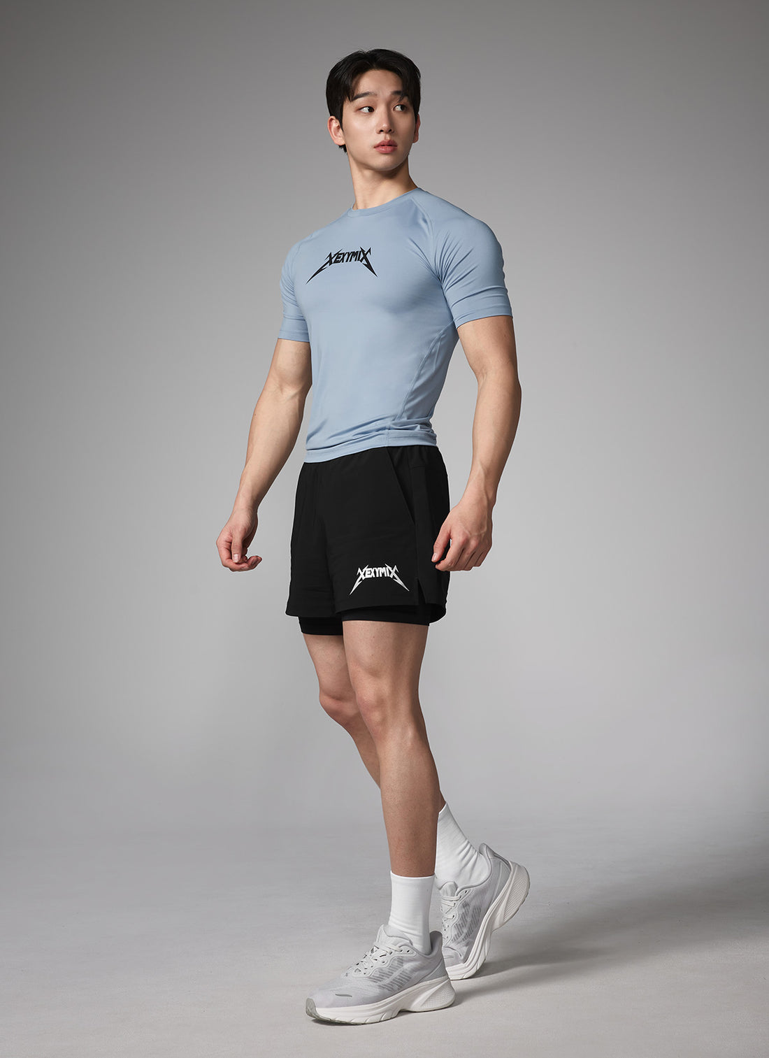 NX Men's Aero Muscle Fit Short Sleeve - Sky Blue