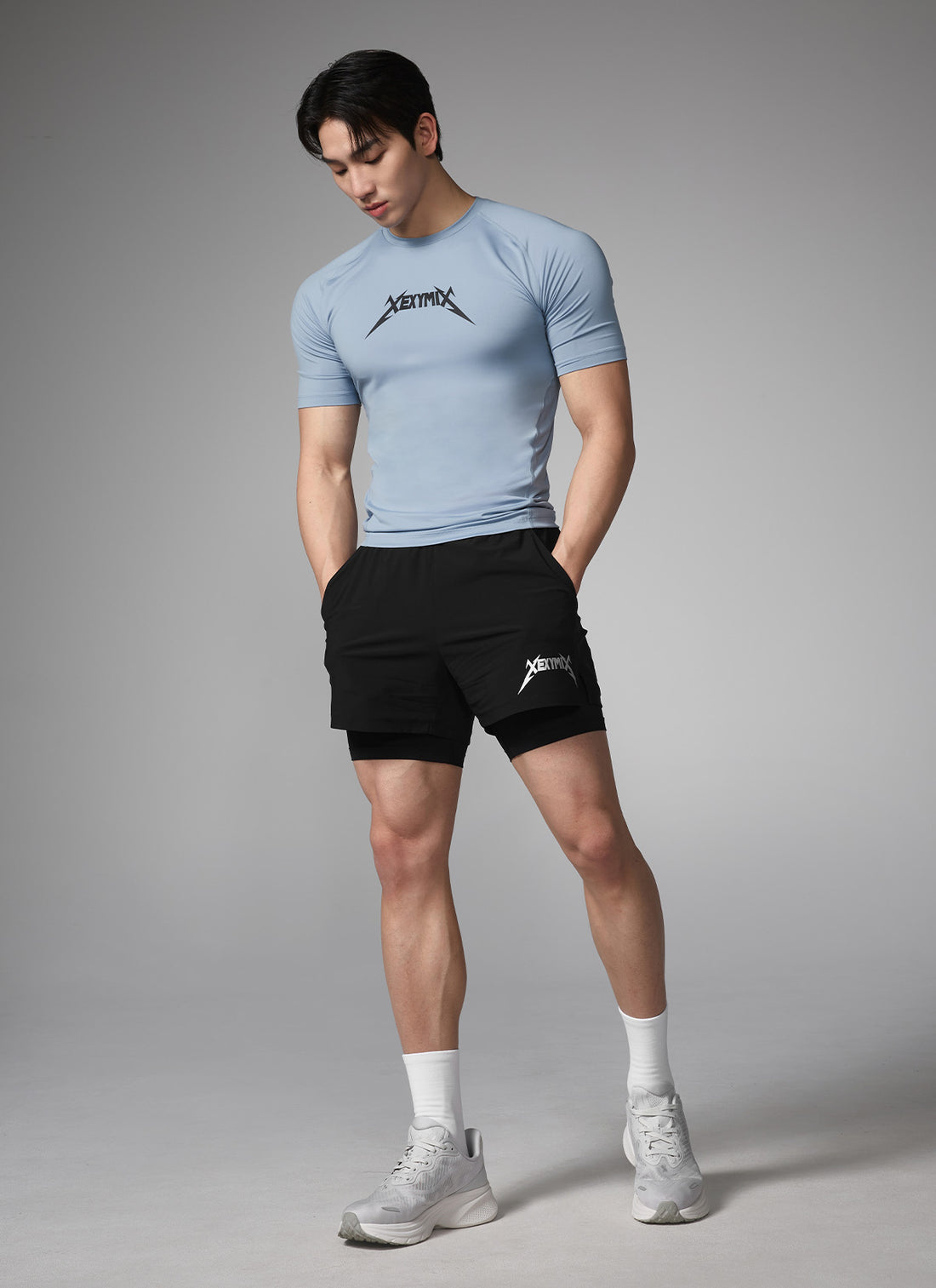 NX Men's Aero Muscle Fit Short Sleeve - Sky Blue